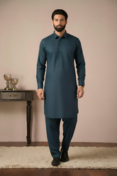 Gold Medal Style- Teal Kameez Shalwar