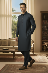 Sunflower-Navy Kameez Shalwar