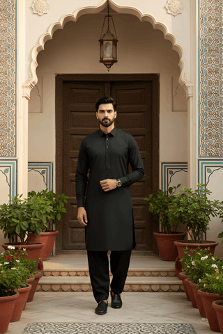 Dream Style- Black Kameez Shalwar