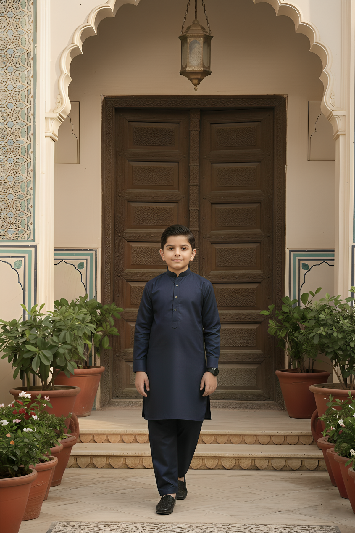 Dream Style- Boy Navy Kameez Shalwar