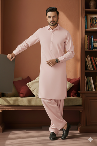 Refersh-Peach Kameez Shalwar