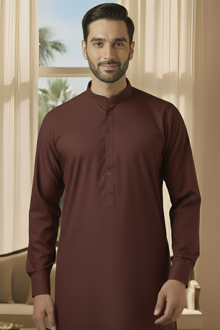 Sunflower- Mahroon Kameez Shalwar