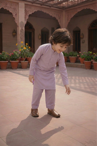 Crystal Star - Boy Light Purple Kameez Shalwar