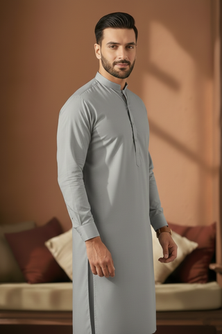 Refersh-Grey Kameez Shalwar