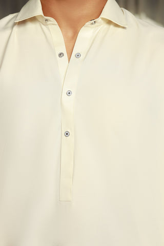 China Boski- Cream Kameez Shalwar