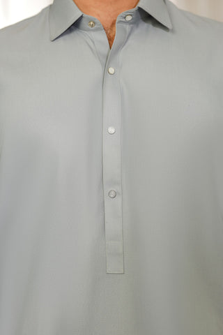 Dream Style- Ash Grey Kameez Shalwar