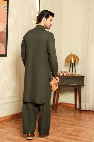 Dream Style- Green Kameez Shalwar