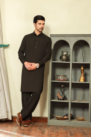 China Boski- Black Kameez Shalwar