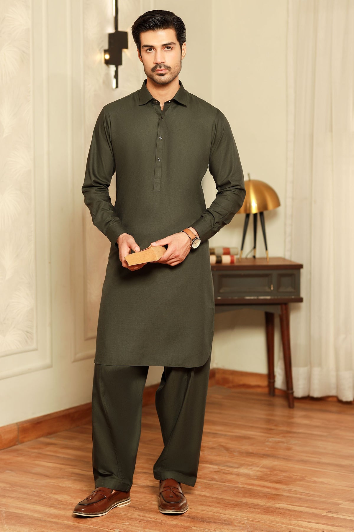 Dream Style- Green Kameez Shalwar