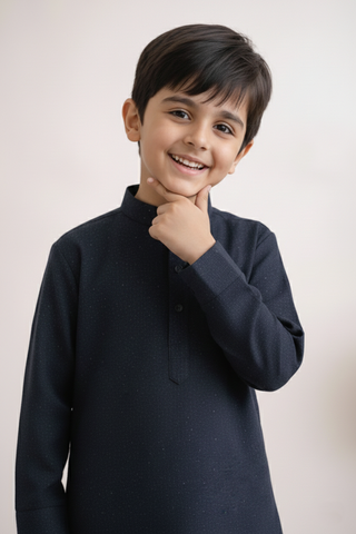 Gentle Men- Navy Boy Kameez Shalwar